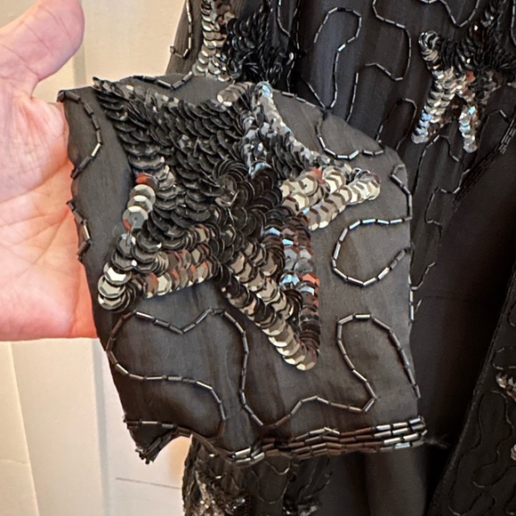 VINTAGE Y2K FELICITY PXL silk beaded woman evening party old money luxury jacket - Picture 7 of 13